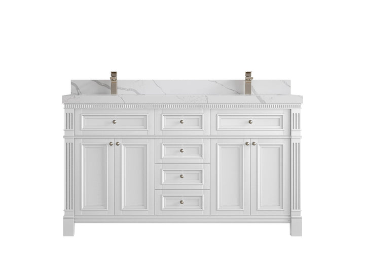 Paris 60 in. W x 22 in. D Double Sink Bathroom Vanity - photo 12