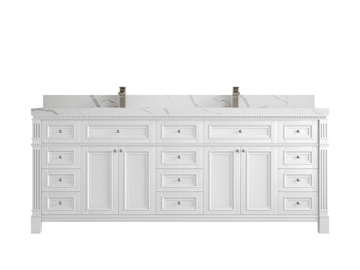 Paris 84 in. W x 22 in. D Double Sink Bathroom Vanity - photo 12