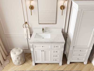 Paris 36 in. W x 22 in. D Left Offset Sink Bathroom Vanity