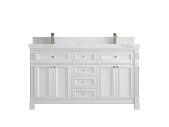 Paris 60 in. W x 22 in. D Double Sink Bathroom Vanity - photo 14
