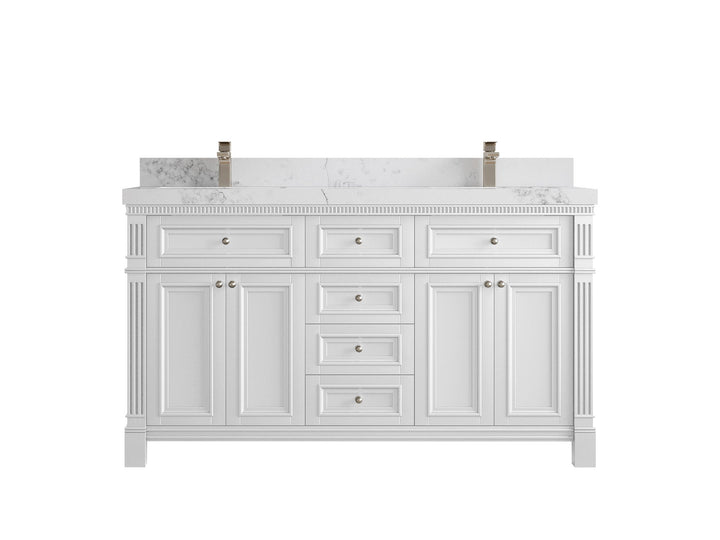 Paris 60 in. W x 22 in. D Double Sink Bathroom Vanity - photo 14