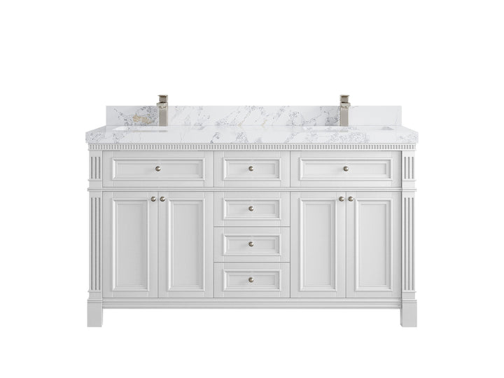 Paris 60 in. W x 22 in. D Double Sink Bathroom Vanity - photo 16