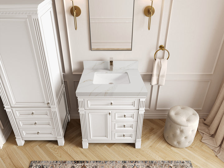 Paris 30 in. W x 22 in. D Single Sink Bathroom Vanity - photo 17