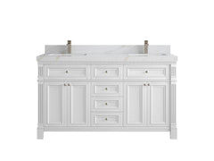 Paris 60 in. W x 22 in. D Double Sink Bathroom Vanity - photo 18