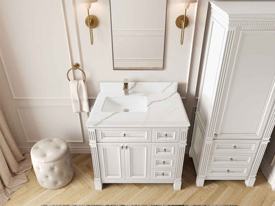 Paris 36 in. W x 22 in. D Left Offset Sink Bathroom Vanity
