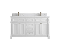 Paris 60 in. W x 22 in. D Double Sink Bathroom Vanity - photo 24