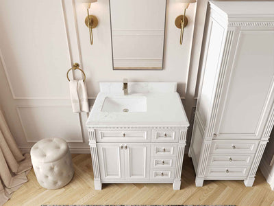 Paris 36 in. W x 22 in. D Left Offset Sink Bathroom Vanity