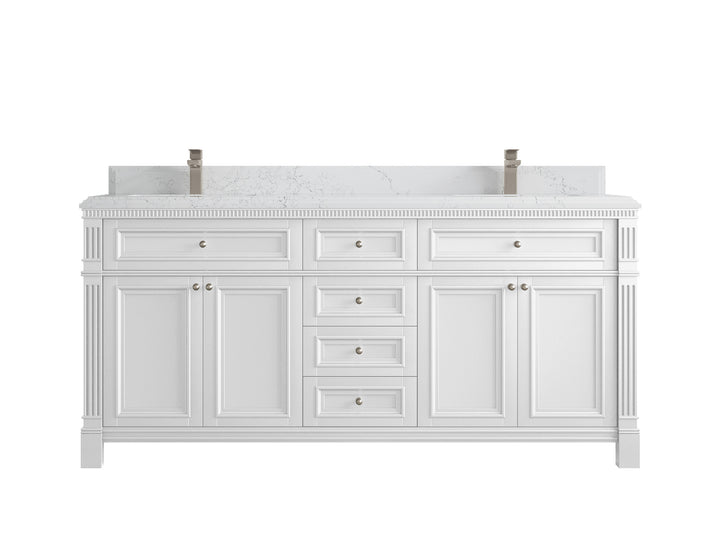 Paris 72 in. W x 22 in. D Double Sink Bathroom Vanity - photo 26