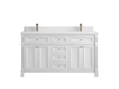 Paris 60 in. W x 22 in. D Double Sink Bathroom Vanity - photo 28