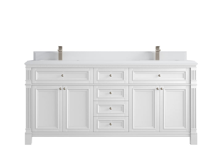 Paris 72 in. W x 22 in. D Double Sink Bathroom Vanity - photo 28