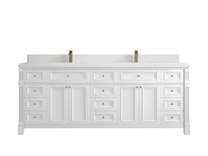 Paris 84 in. W x 22 in. D Double Sink Bathroom Vanity - photo 28