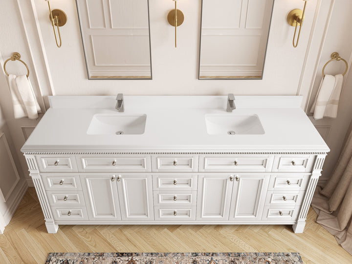 Paris 84 in. W x 22 in. D Double Sink Bathroom Vanity - photo 27