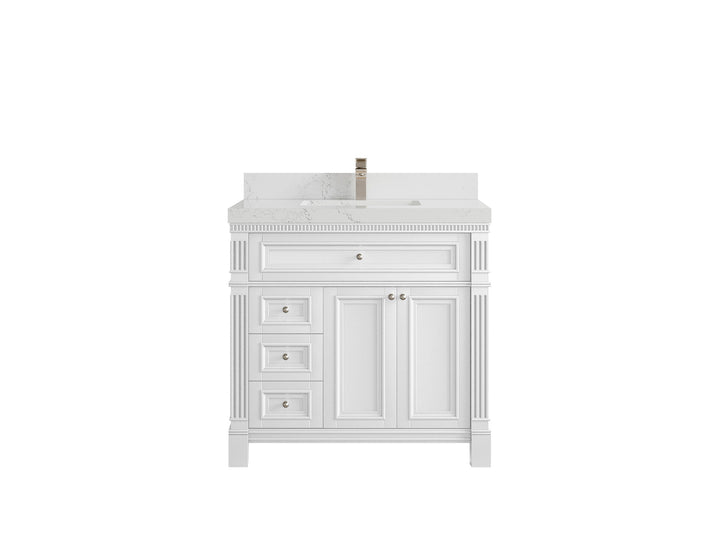 Paris 36 in. W x 22 in. D Center Sink Bathroom Vanity - photo 30