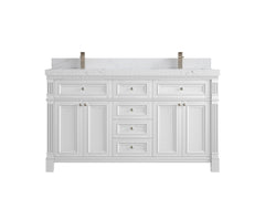 Paris 60 in. W x 22 in. D Double Sink Bathroom Vanity - photo 30