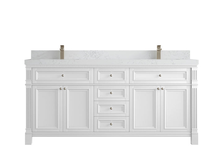 Paris 72 in. W x 22 in. D Double Sink Bathroom Vanity - photo 30