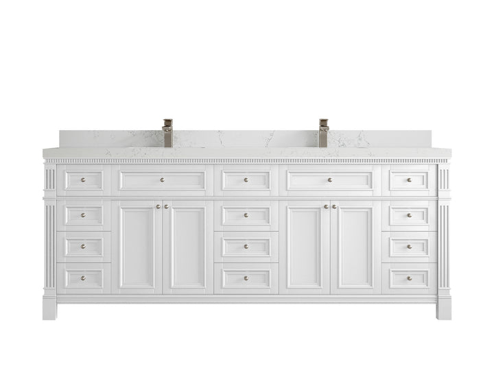 Paris 84 in. W x 22 in. D Double Sink Bathroom Vanity - photo 30