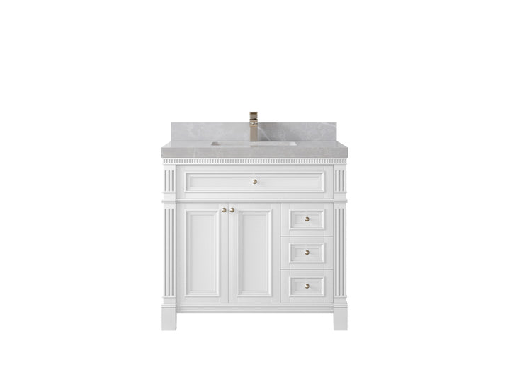 Paris 36 in. W x 22 in. D Center Sink Bathroom Vanity - photo 32