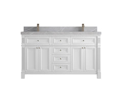 Paris 60 in. W x 22 in. D Double Sink Bathroom Vanity - photo 32