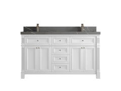 Paris 60 in. W x 22 in. D Double Sink Bathroom Vanity - photo 34