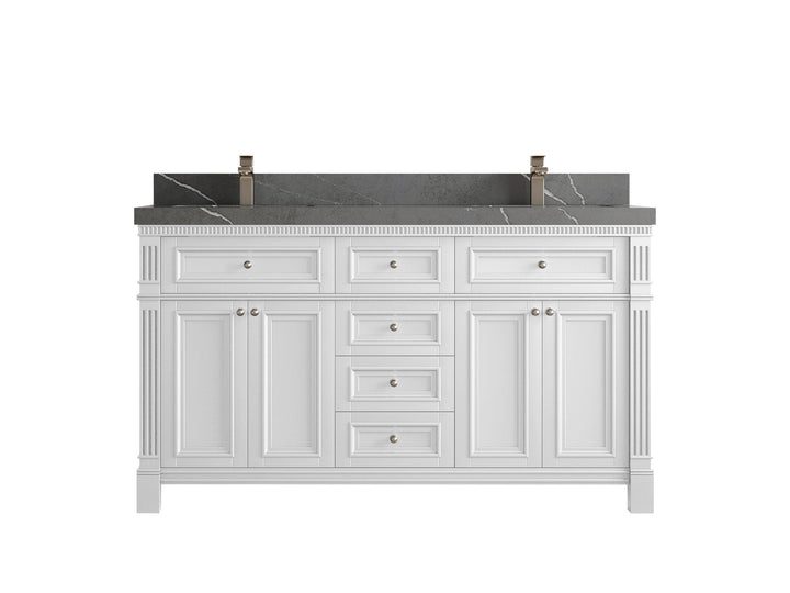 Paris 60 in. W x 22 in. D Double Sink Bathroom Vanity - photo 34