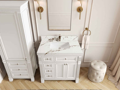 Paris 36 in. W x 22 in. D Center Sink Bathroom Vanity