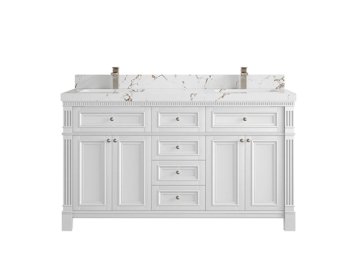 Paris 60 in. W x 22 in. D Double Sink Bathroom Vanity - photo 36