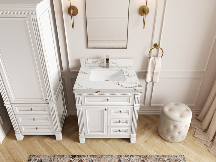 Paris 30 in. W x 22 in. D Single Sink Bathroom Vanity - photo 37