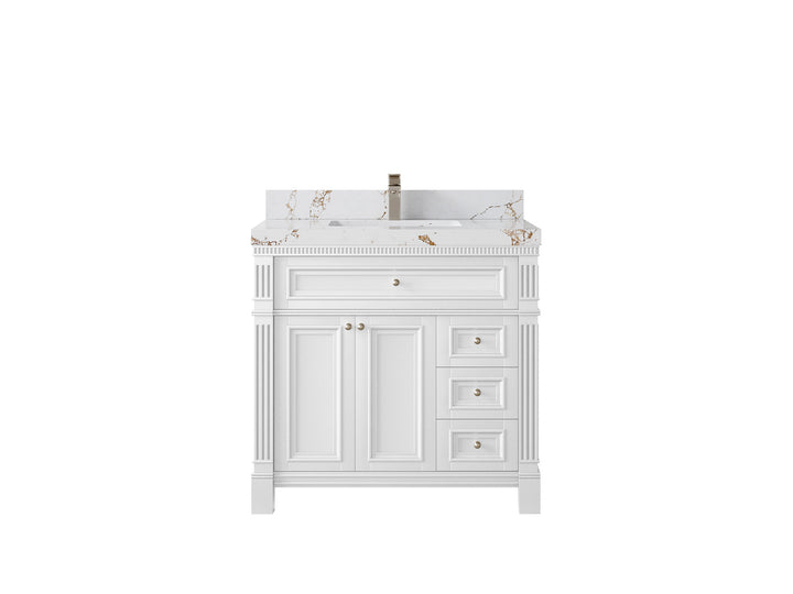 Paris 36 in. W x 22 in. D Center Sink Bathroom Vanity - photo 40