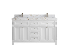 Paris 60 in. W x 22 in. D Double Sink Bathroom Vanity - photo 38