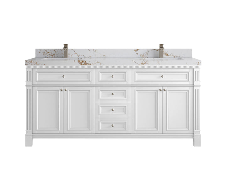 Paris 72 in. W x 22 in. D Double Sink Bathroom Vanity - photo 38