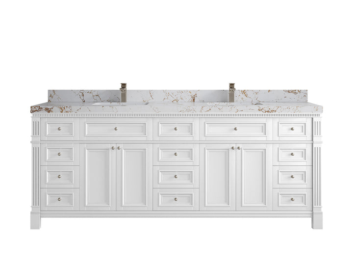 Paris 84 in. W x 22 in. D Double Sink Bathroom Vanity - photo 38