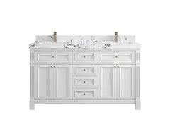 Paris 60 in. W x 22 in. D Double Sink Bathroom Vanity - photo 40