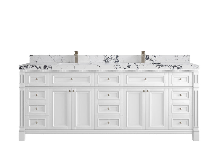 Paris 84 in. W x 22 in. D Double Sink Bathroom Vanity - photo 40