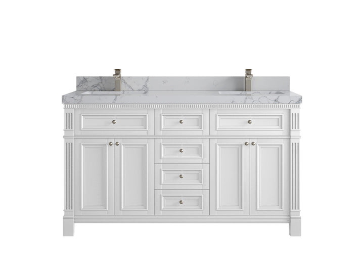 Paris 60 in. W x 22 in. D Double Sink Bathroom Vanity - photo 42
