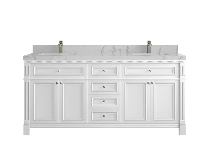 Paris 72 in. W x 22 in. D Double Sink Bathroom Vanity - photo 42