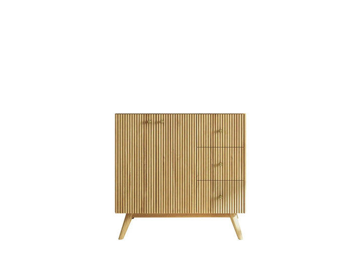 Pasadena Teak Wood 36 in. W x 22 in. D Left Offset Sink Bathroom Vanity - photo 6