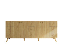 Pasadena Teak Wood 84 in. W x 22 in. D Double Sink Bathroom Vanity - photo 6