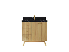 Pasadena Teak Wood 36 in. W x 22 in D Center Sink Bathroom Vanity - photo 7