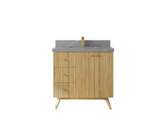 Pasadena Teak Wood 36 in. W x 22 in D Center Sink Bathroom Vanity - photo 18