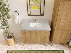 Pasadena White Oak 42 in. W x 22 in. D Single Sink Bathroom Vanity - photo 19