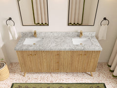 Pasadena White Oak 72 in. W x 22 in. D Double Sink Bathroom Vanity - photo 19