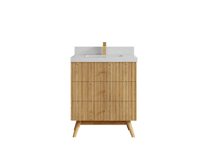 Pasadena White Oak 30 in. W x 22 in. D Single Sink Bathroom Vanity - photo 22