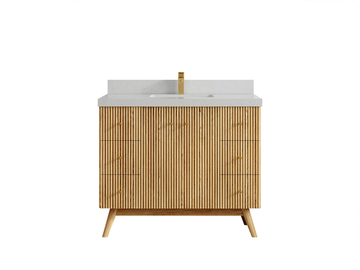 Pasadena White Oak 42 in. W x 22 in. D Single Sink Bathroom Vanity - photo 22