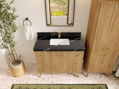 Pasadena White Oak 42 in. W x 22 in. D Single Sink Bathroom Vanity - photo 9