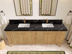Pasadena White Oak 84 in. W x 22 in. D Double Sink Bathroom Vanity - photo 9