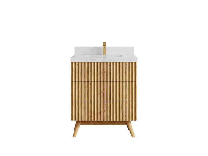 Pasadena White Oak 30 in. W x 22 in. D Single Sink Bathroom Vanity - photo 16