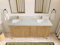 Pasadena White Oak 72 in. W x 22 in. D Double Sink Bathroom Vanity - photo 17