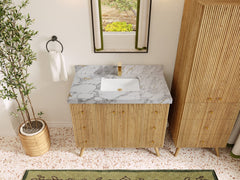 Pasadena White Oak 42 in. W x 22 in. D Single Sink Bathroom Vanity - photo 7