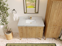 Pasadena White Oak 42 in. W x 22 in. D Single Sink Bathroom Vanity - photo 17