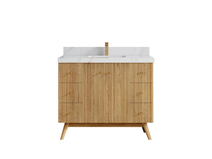 Pasadena White Oak 42 in. W x 22 in. D Single Sink Bathroom Vanity - photo 18